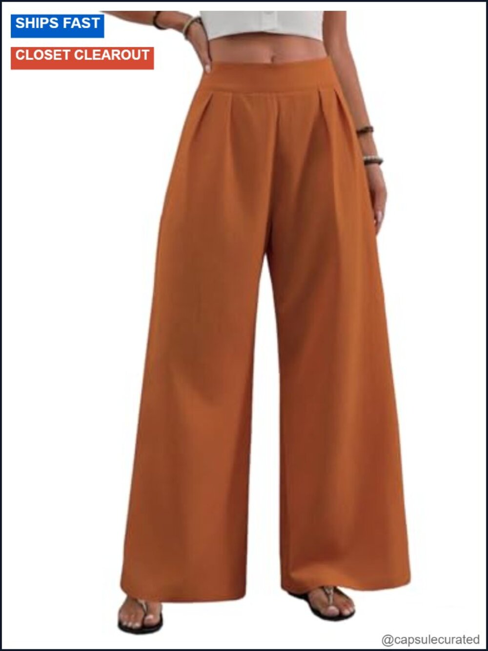Elegant Palazzo Pants High Waisted Wide Leg Trousers Pleated Front Formal